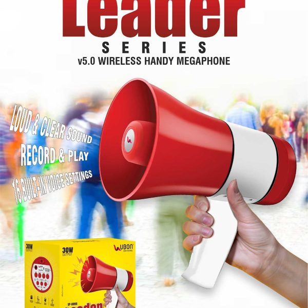 Ubon SP-8095 30W Leader Series Wireless Handy Megaphone
