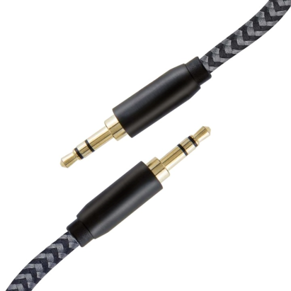 1.5m Audio Cable Nylon Braided Aux Cable (Male to Male)